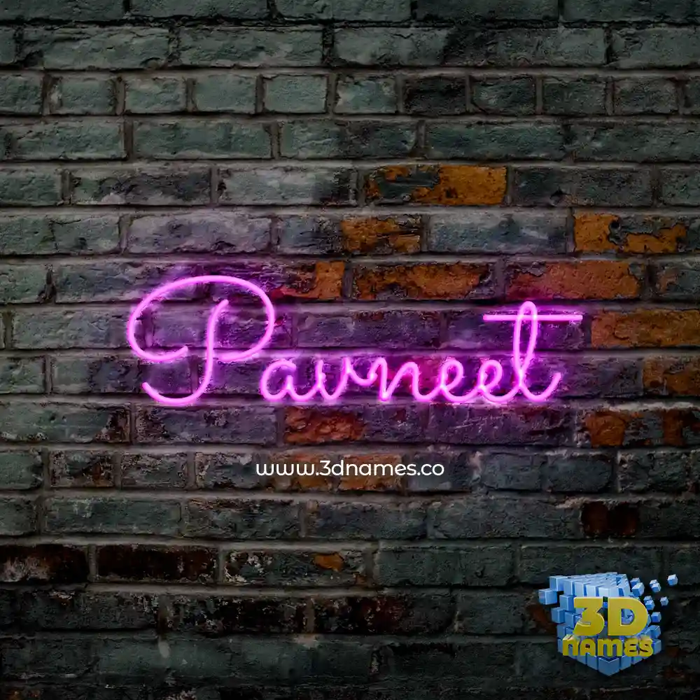 pavneet in Pink Neon style - 3D name wallpaper