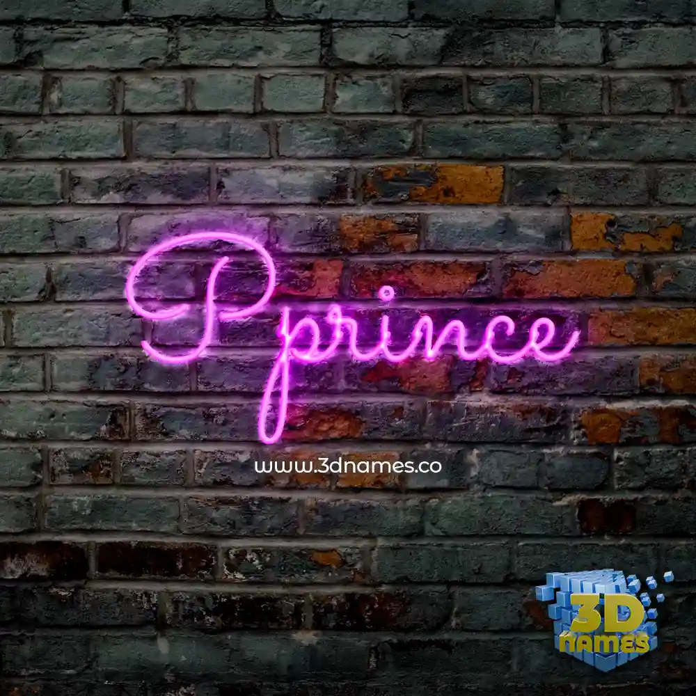 pprince in Pink Neon style - 3D name wallpaper