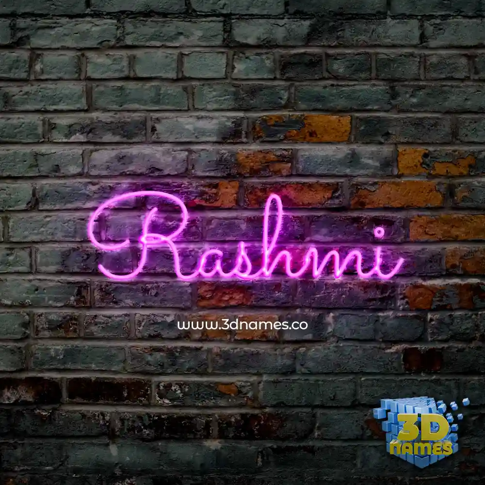 rashmi in Pink Neon style - 3D name wallpaper