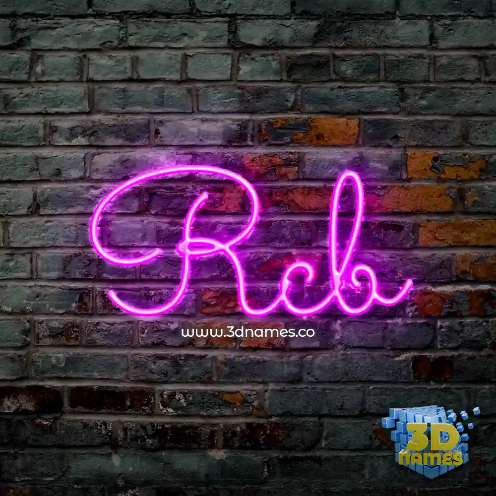 rcb in Pink Neon style - 3D name wallpaper