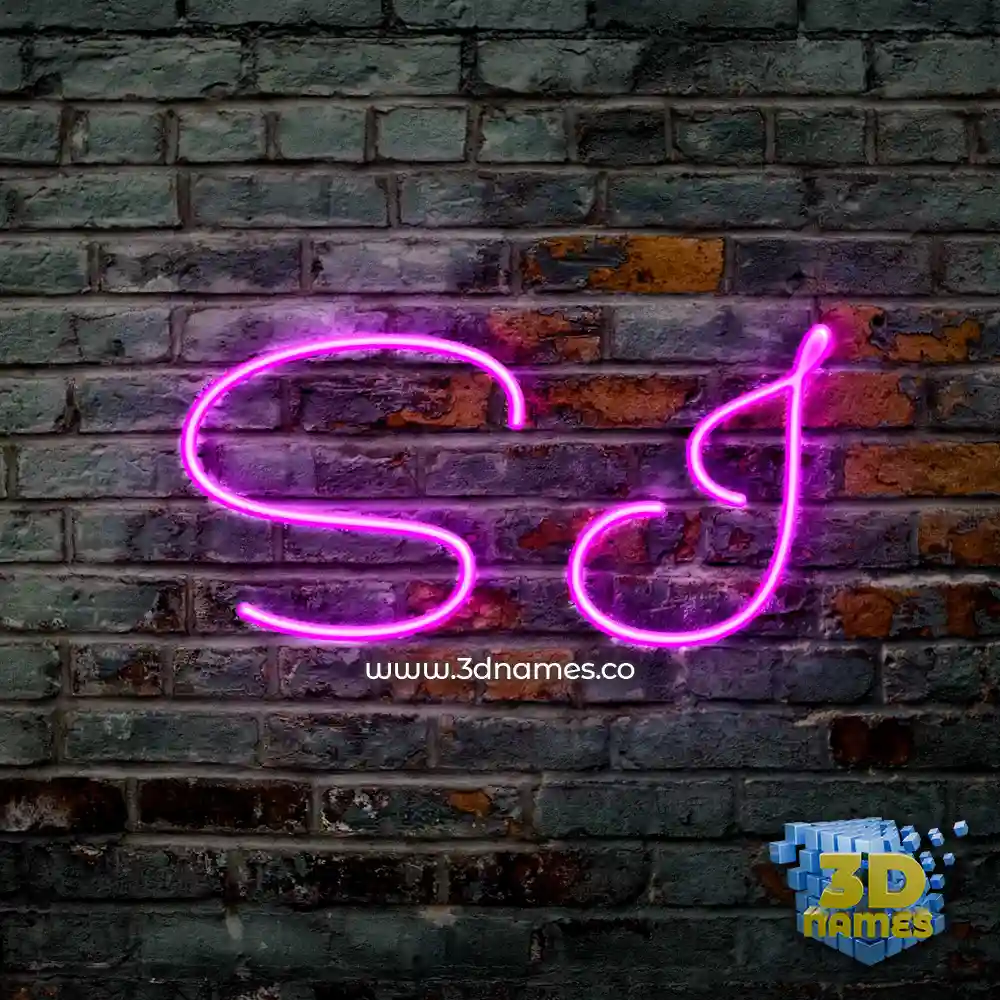 s i in Pink Neon style - 3D name wallpaper