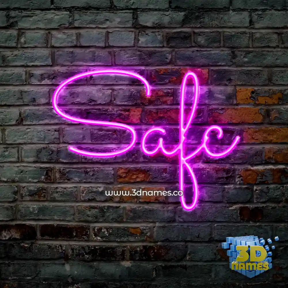 safc in Pink Neon style - 3D name wallpaper