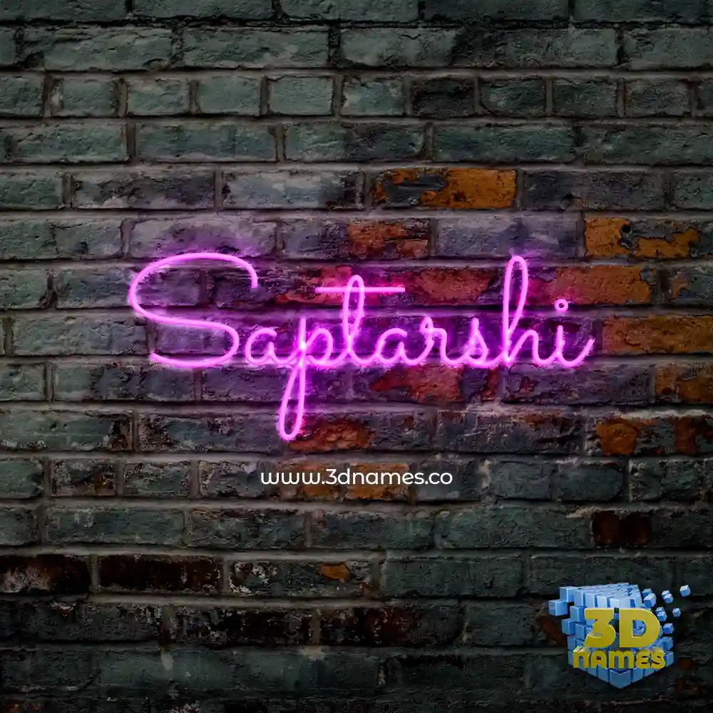 saptarshi in Pink Neon style - 3D name wallpaper