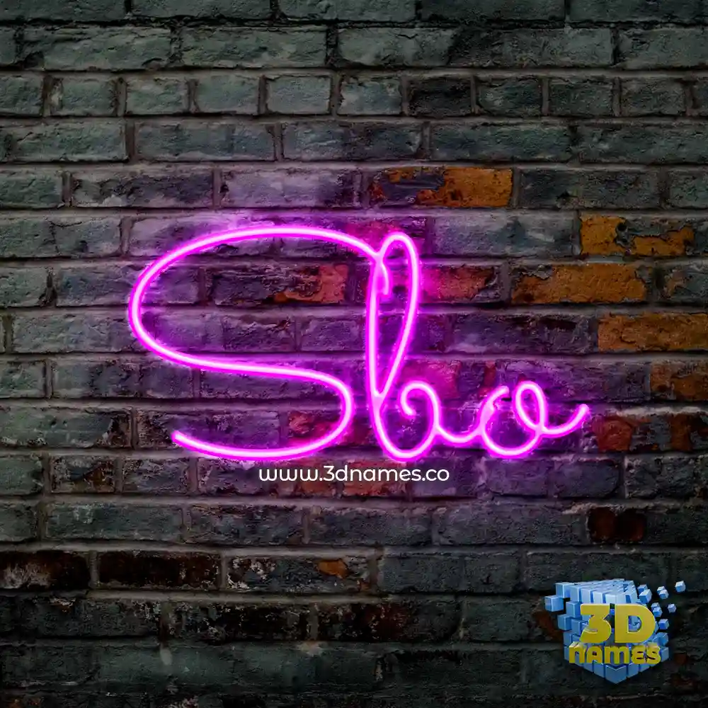 sbo in Pink Neon style - 3D name wallpaper