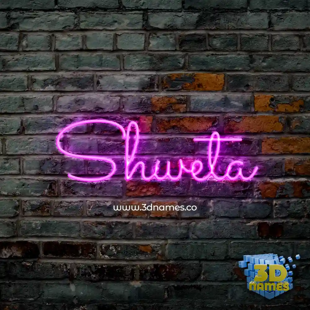 shweta in Pink Neon style - 3D name wallpaper