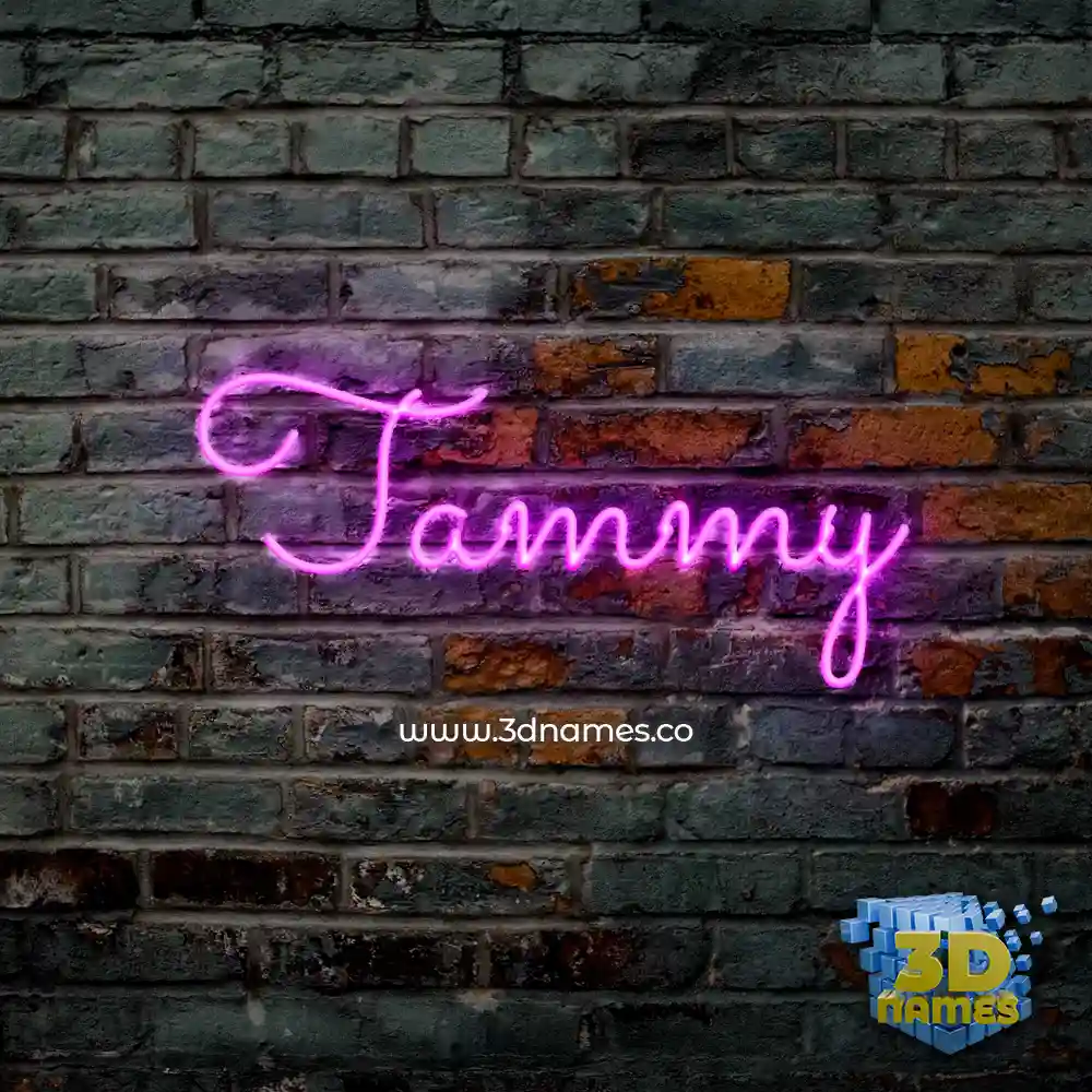 tammy in Pink Neon style - 3D name wallpaper
