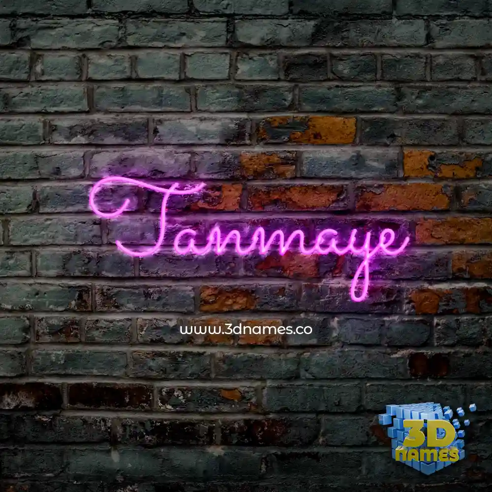 tanmaye in Pink Neon style - 3D name wallpaper