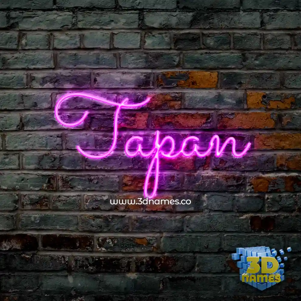 tapan in Pink Neon style - 3D name wallpaper