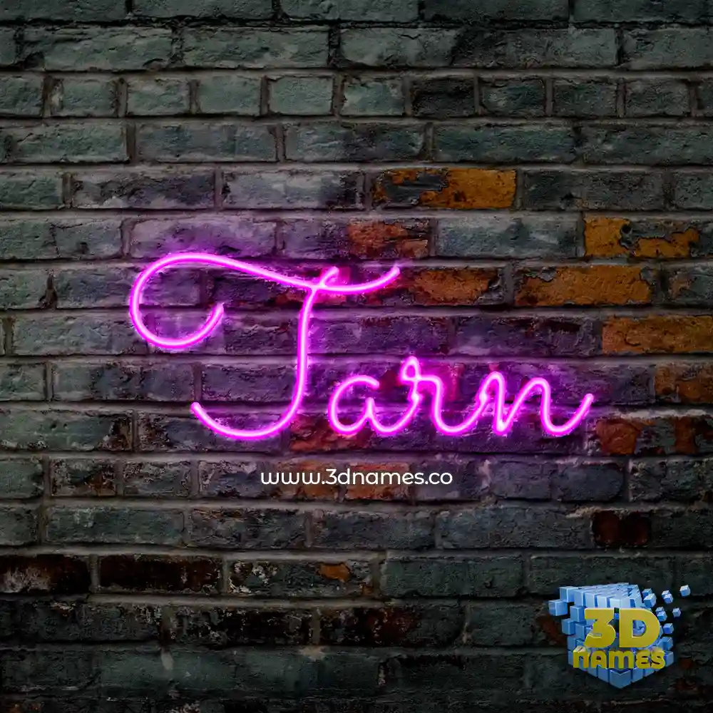 tarn in Pink Neon style - 3D name wallpaper