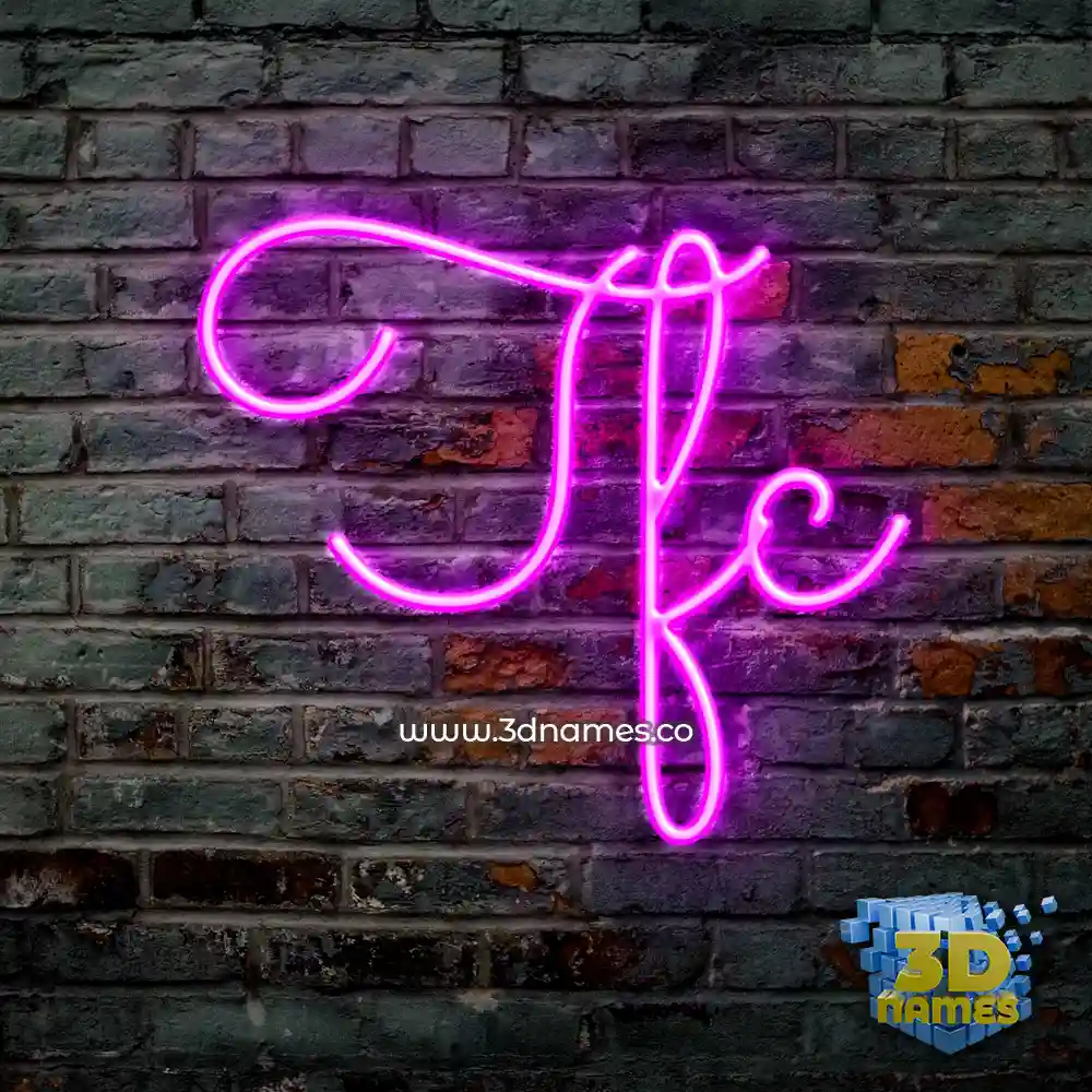 tfc in Pink Neon style - 3D name wallpaper