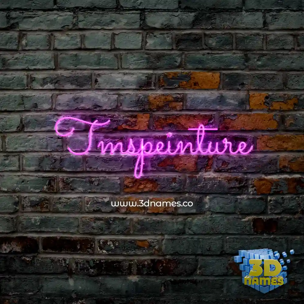 tmspeinture in Pink Neon style - 3D name wallpaper