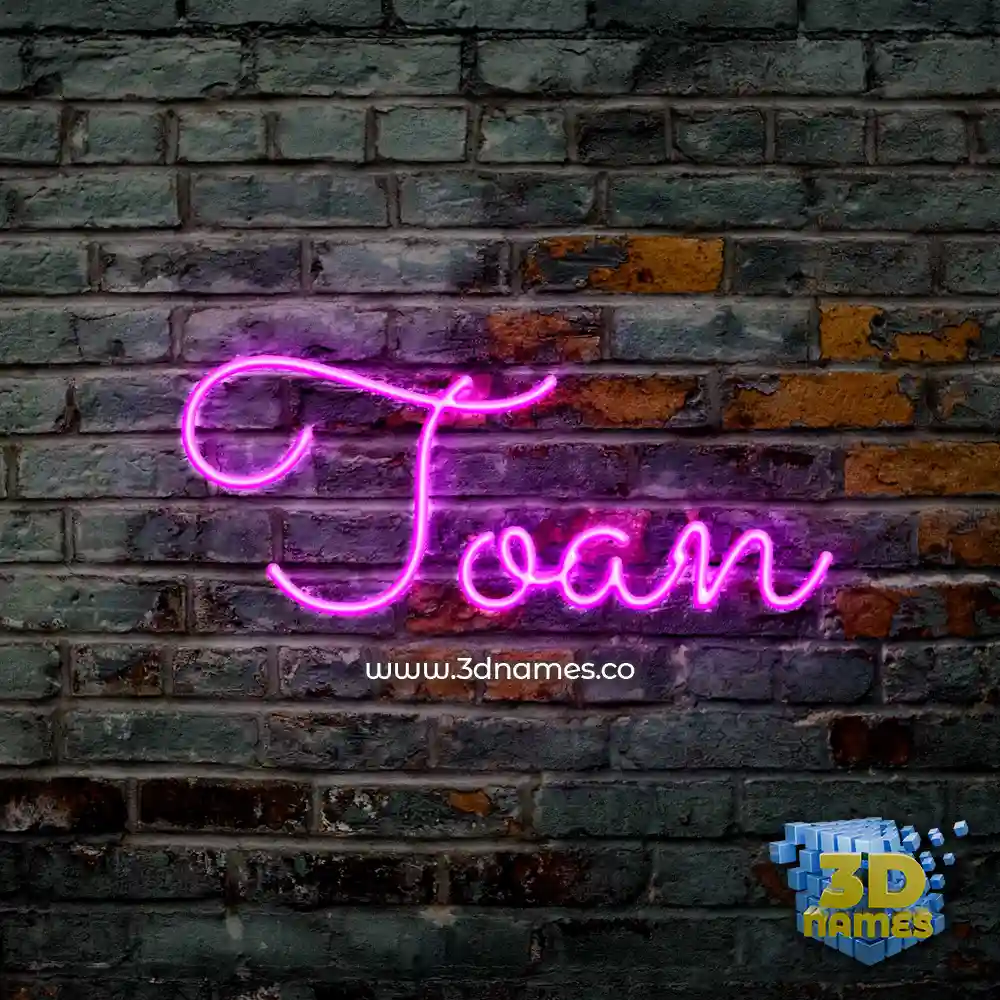 toan in Pink Neon style - 3D name wallpaper