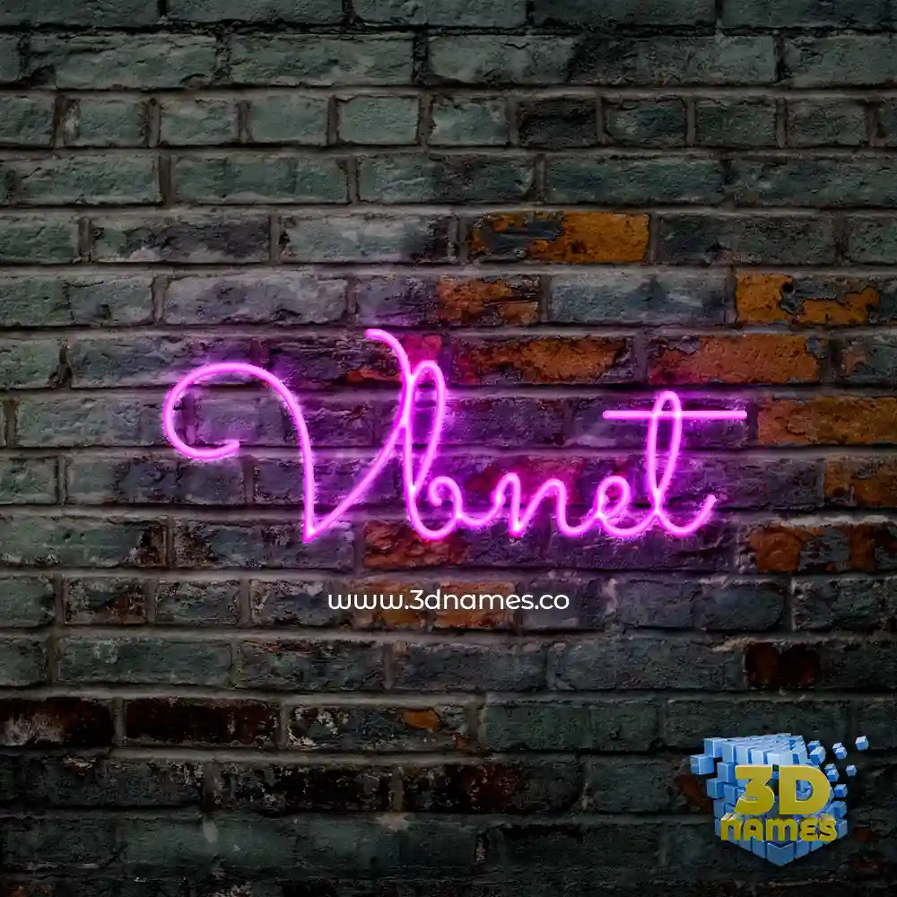 vbnet in Pink Neon style - 3D name wallpaper