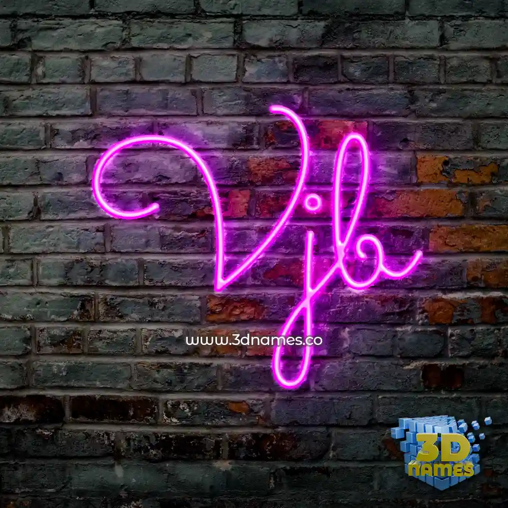 vjb in Pink Neon style - 3D name wallpaper