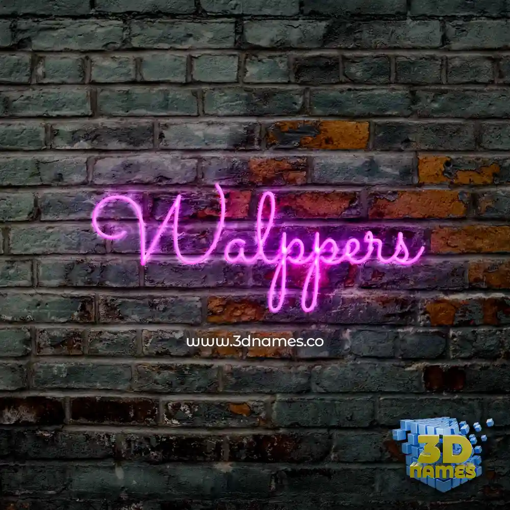 walppers in Pink Neon style - 3D name wallpaper