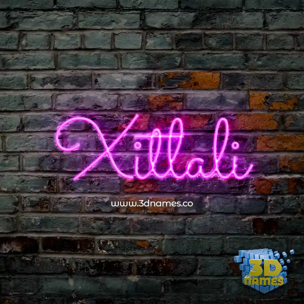 xitlali in Pink Neon style - 3D name wallpaper