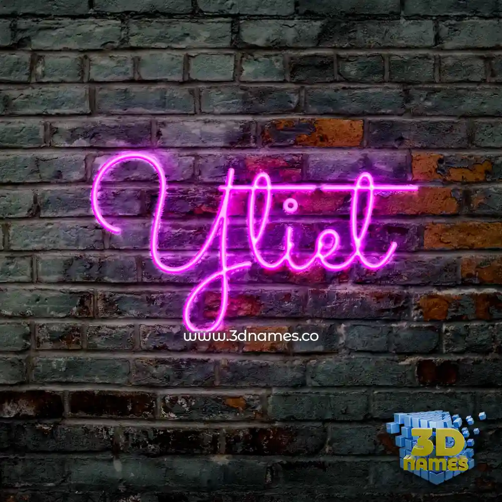 ytiet in Pink Neon style - 3D name wallpaper