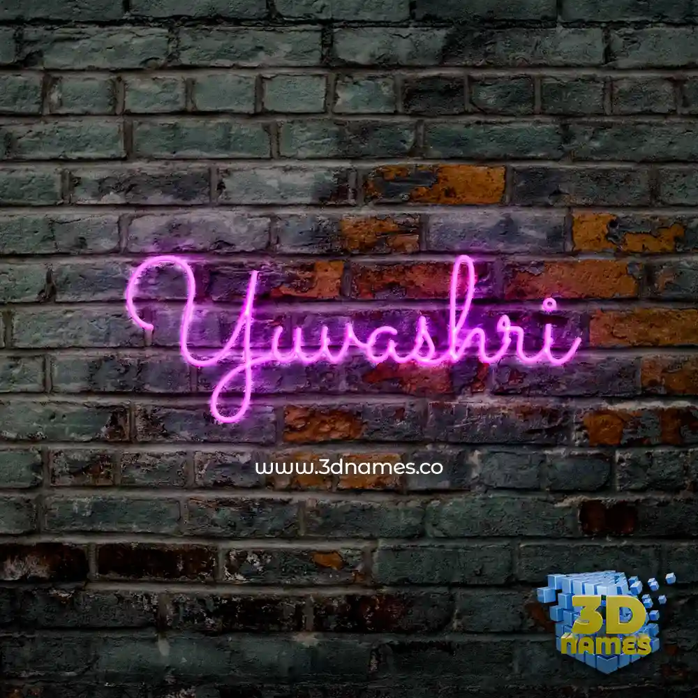 yuvashri in Pink Neon style - 3D name wallpaper