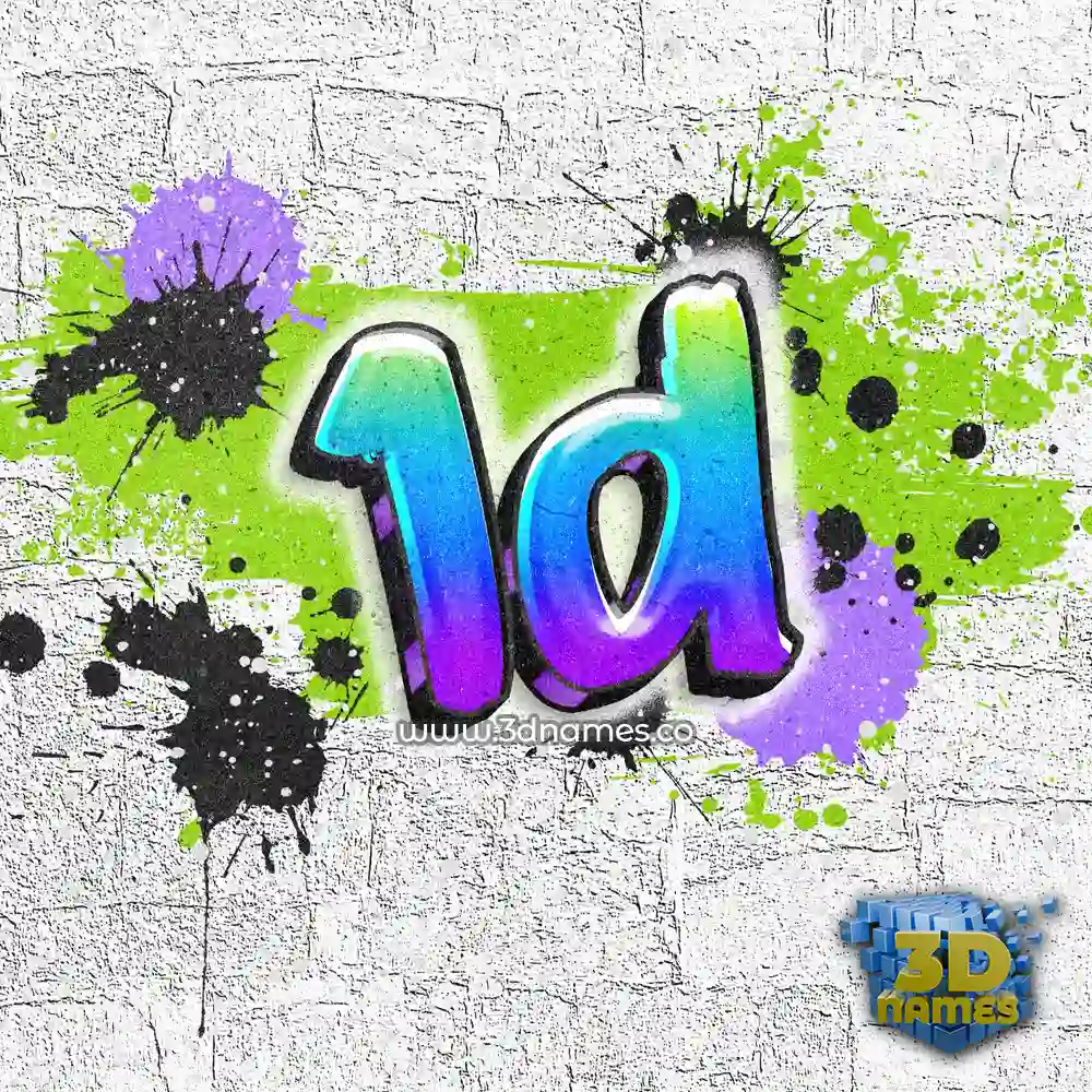 1d in Graffiti Grunge style - 3D name wallpaper