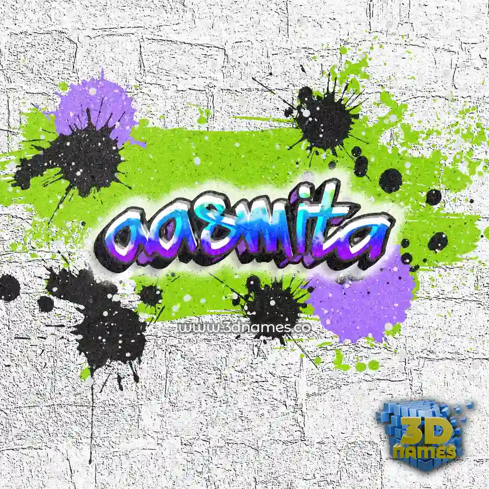 aasmita in Graffiti Grunge style - 3D name wallpaper