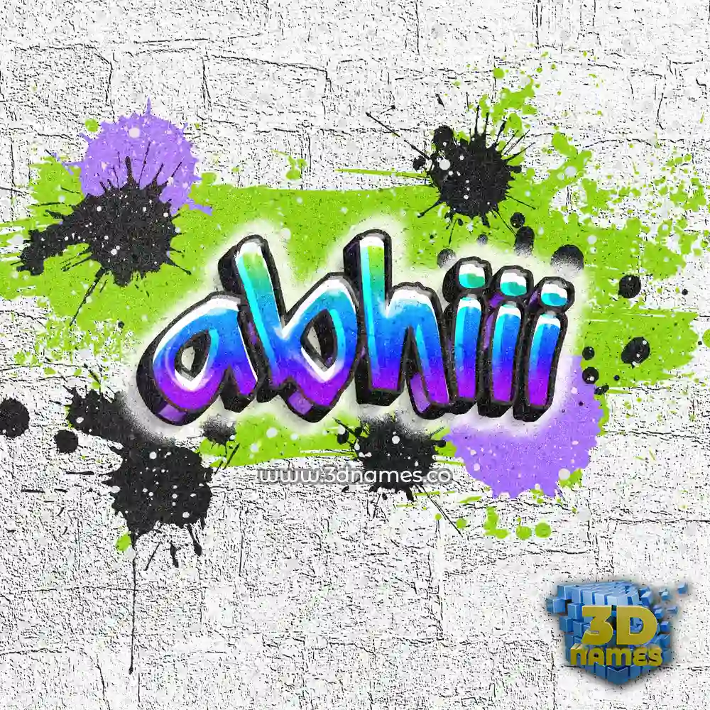 abhiii in Graffiti Grunge style - 3D name wallpaper