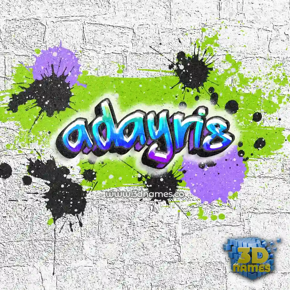 adayris in Graffiti Grunge style - 3D name wallpaper