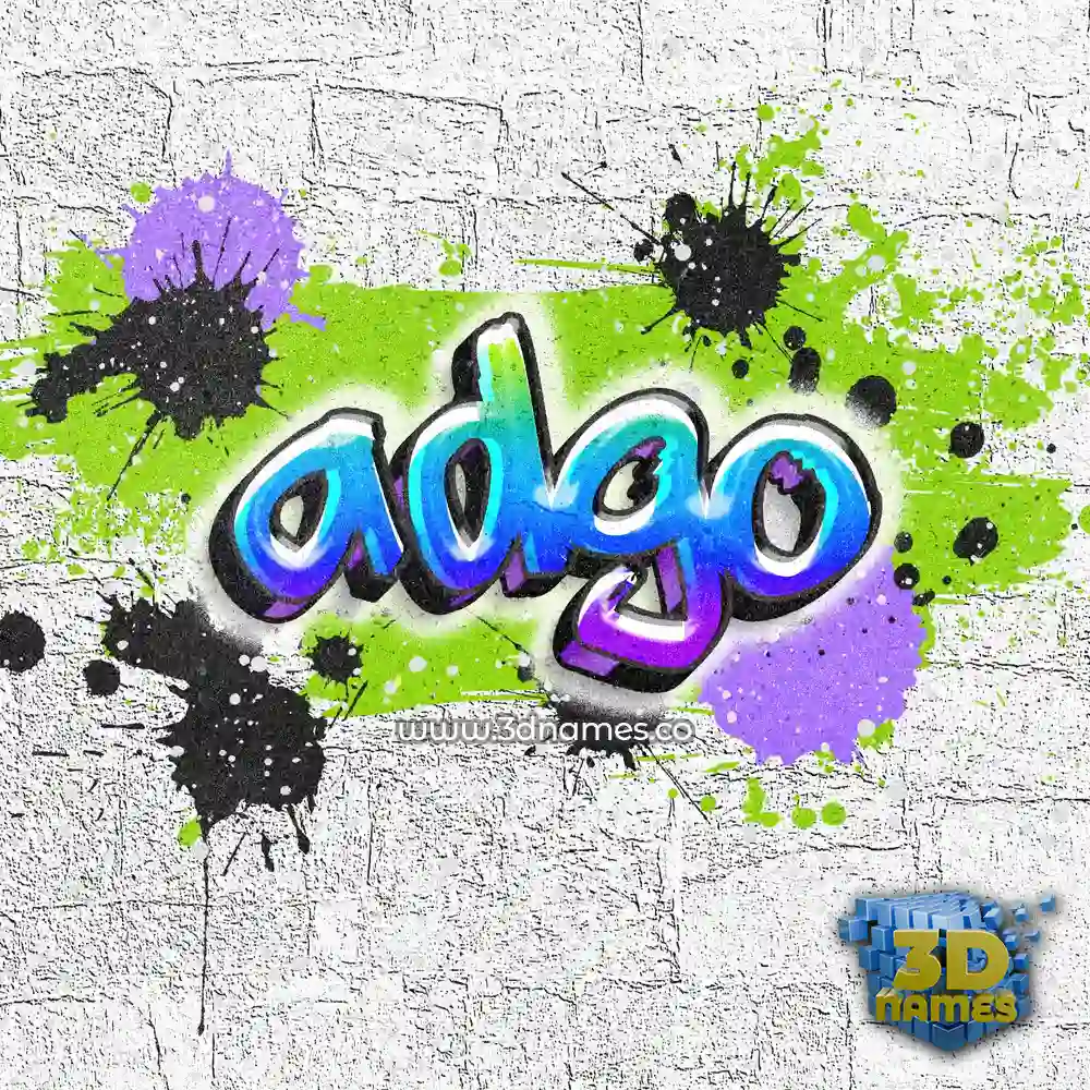 adgo in Graffiti Grunge style - 3D name wallpaper