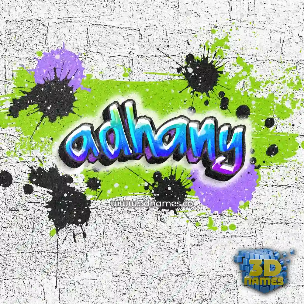 adhany in Graffiti Grunge style - 3D name wallpaper