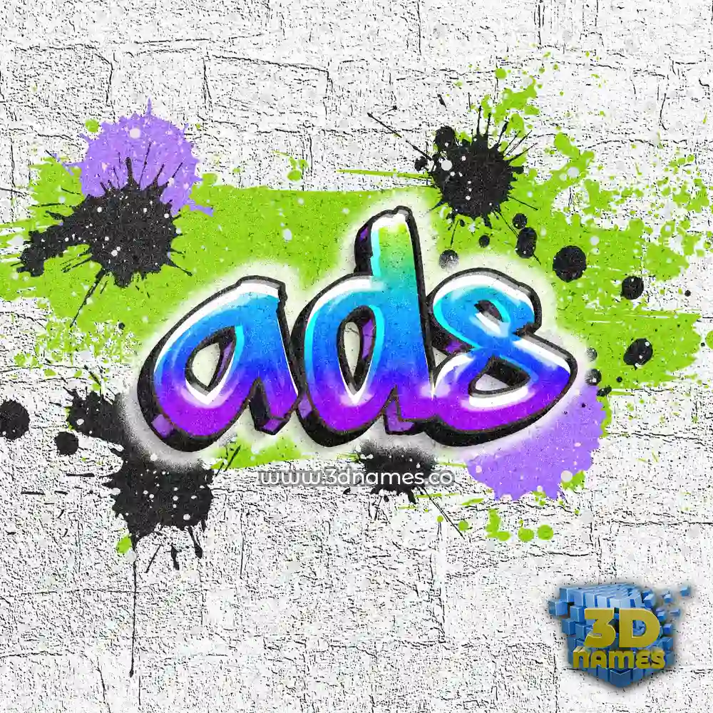 ads in Graffiti Grunge style - 3D name wallpaper