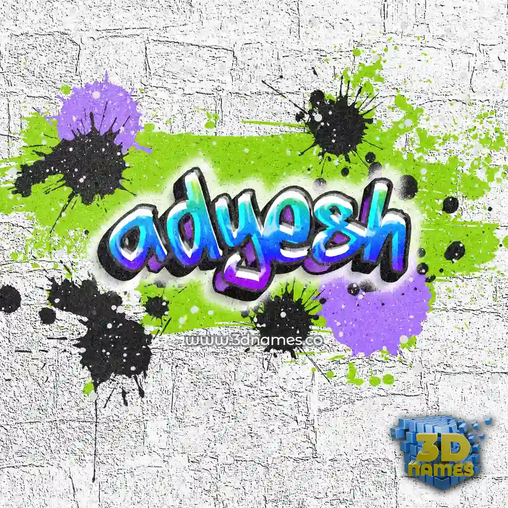 adyesh in Graffiti Grunge style - 3D name wallpaper