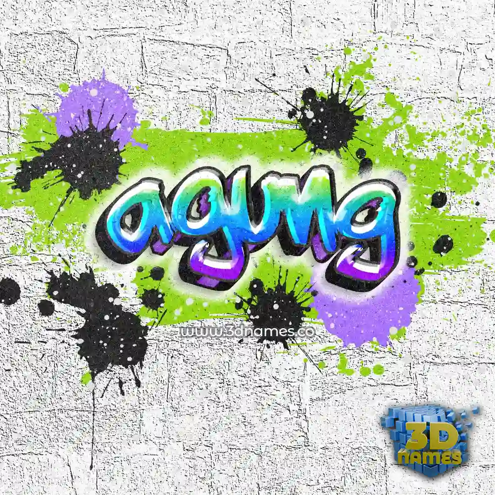agung in Graffiti Grunge style - 3D name wallpaper