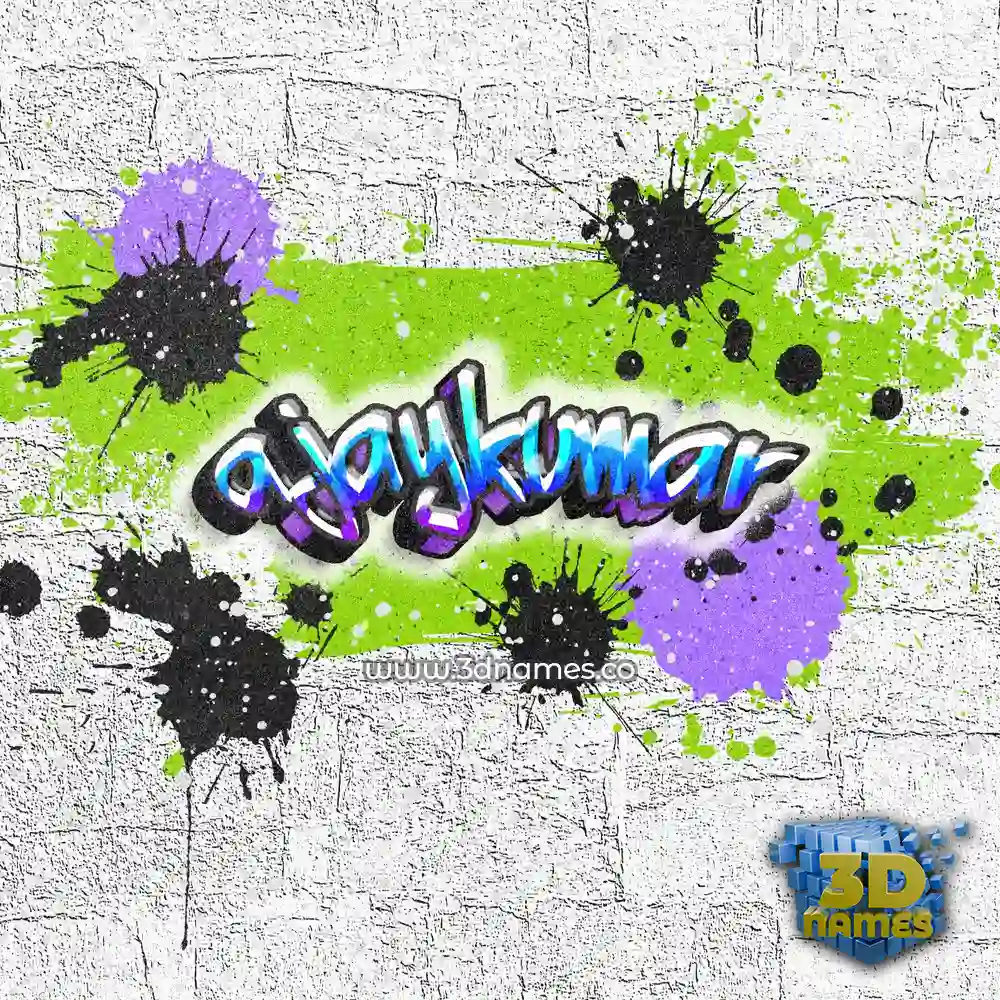 ajaykumar in Graffiti Grunge style - 3D name wallpaper