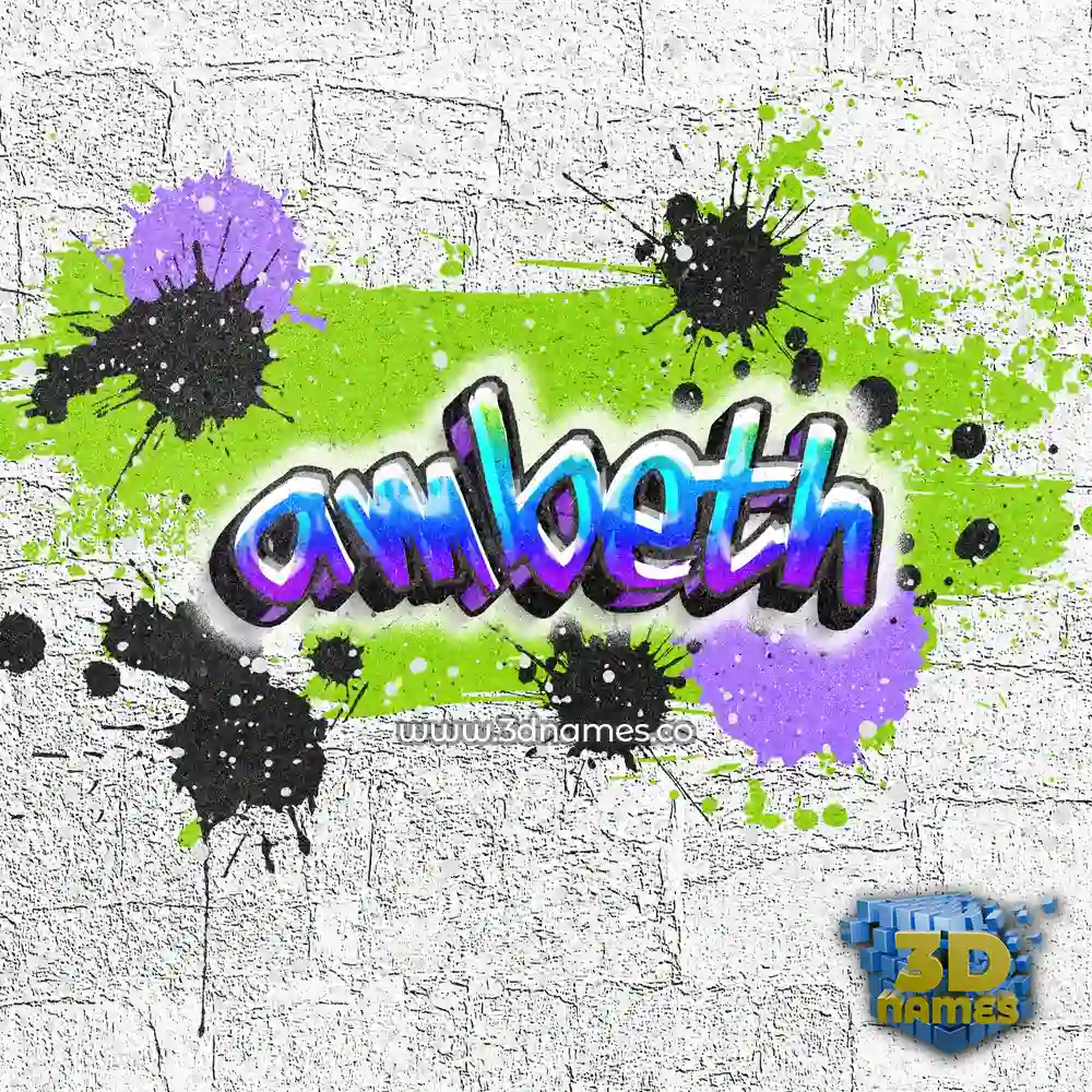 ambeth in Graffiti Grunge style - 3D name wallpaper