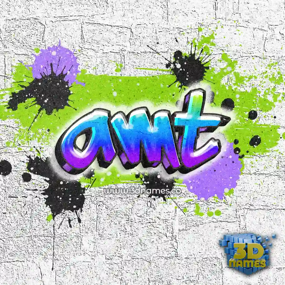 amt in Graffiti Grunge style - 3D name wallpaper