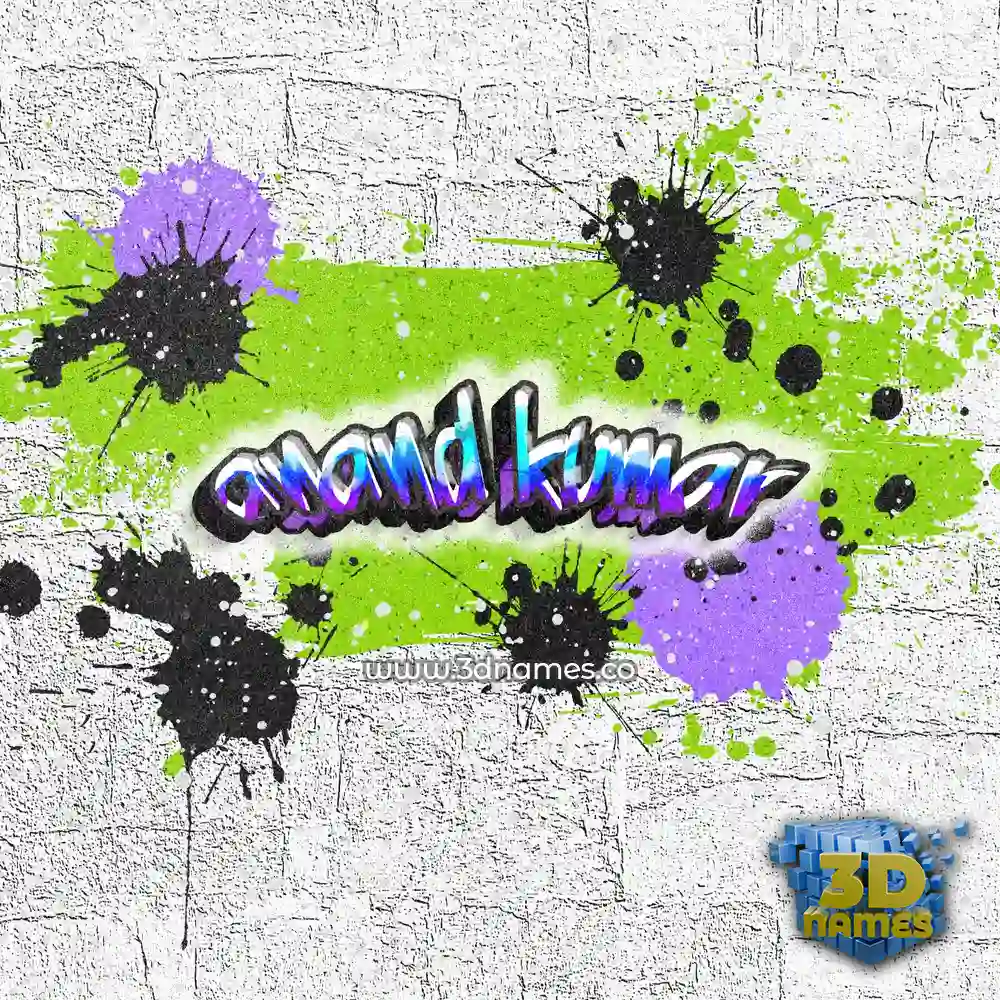 anand kumar in Graffiti Grunge style - 3D name wallpaper