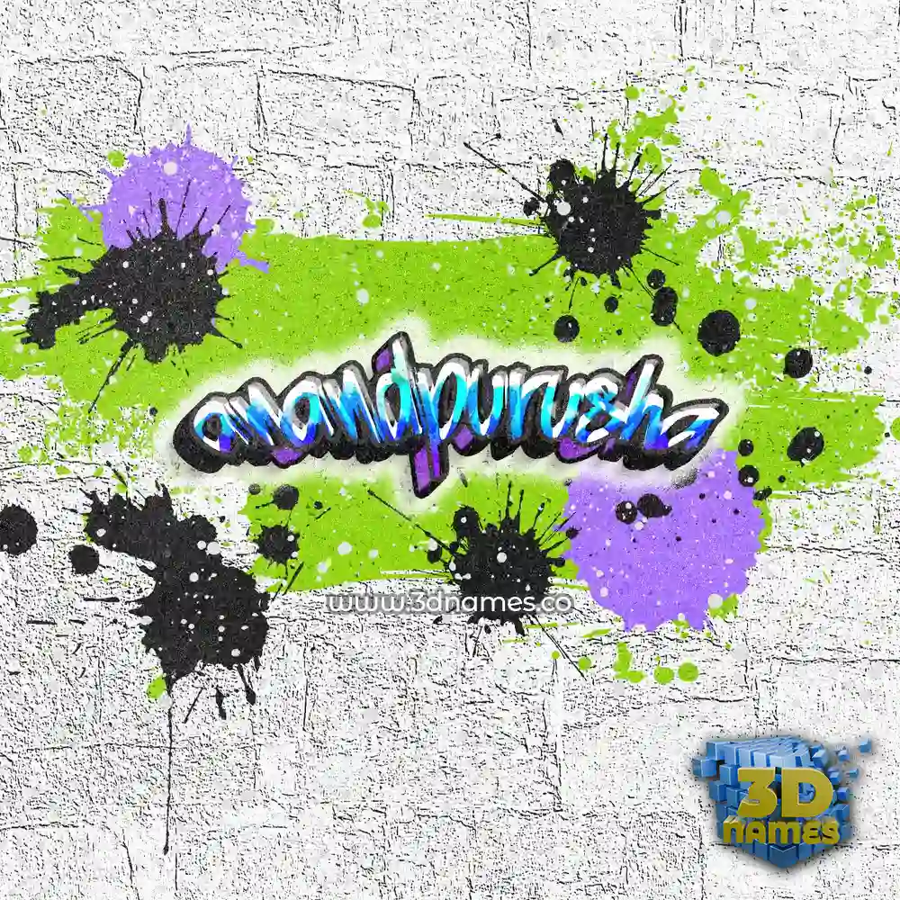 anandpurusha in Graffiti Grunge style - 3D name wallpaper