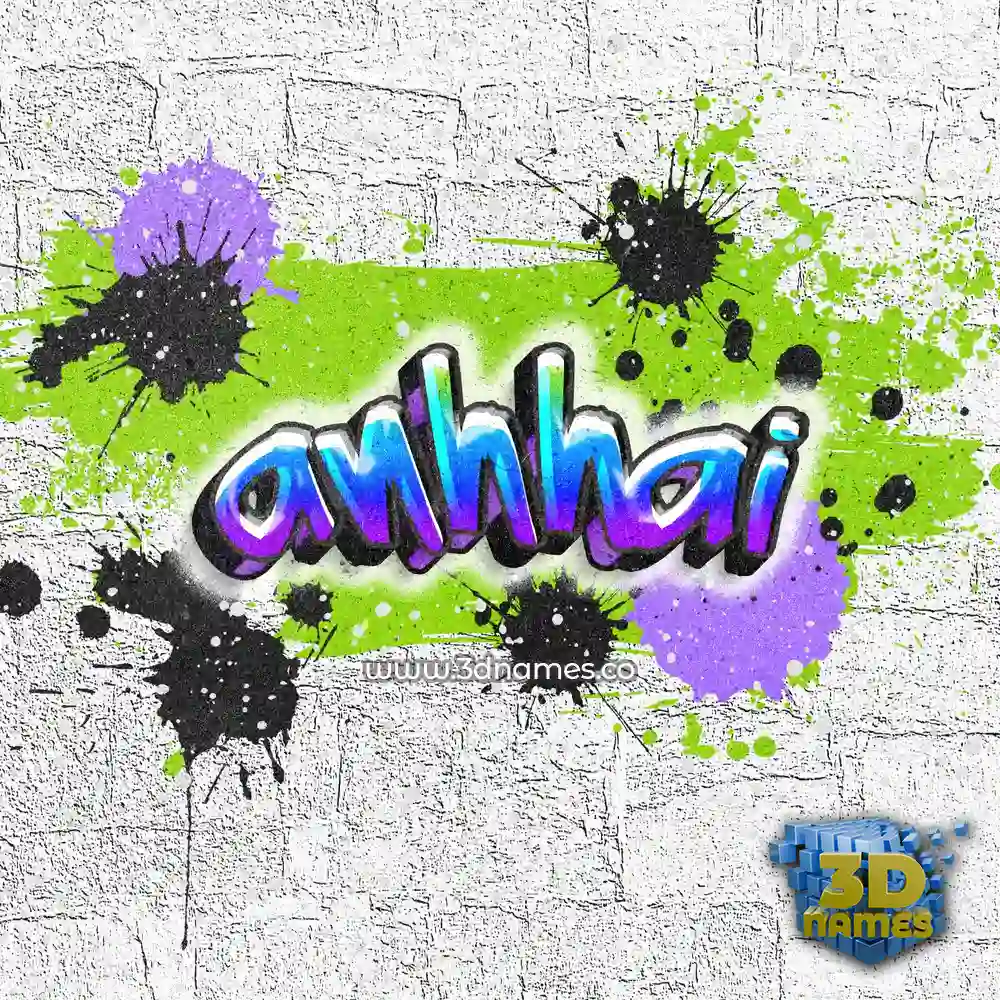 anhhai in Graffiti Grunge style - 3D name wallpaper