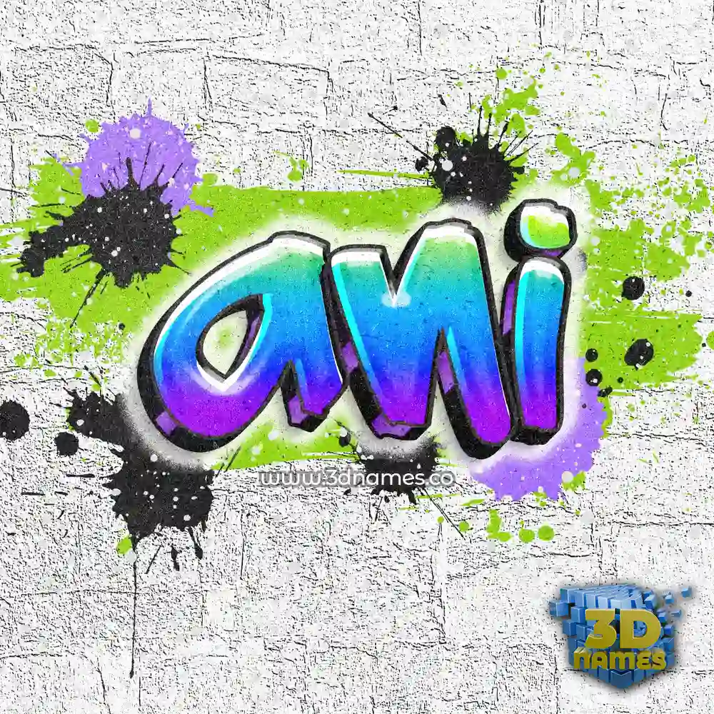 ani in Graffiti Grunge style - 3D name wallpaper