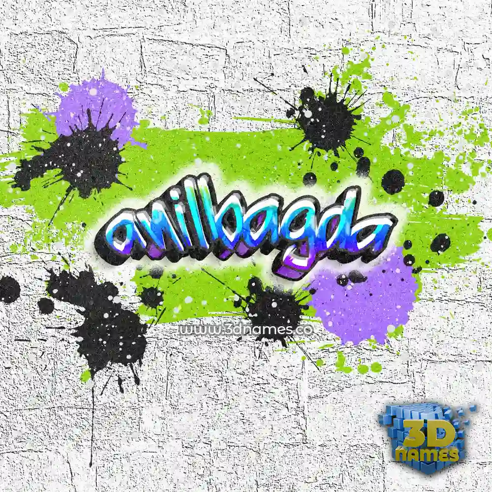 anilbagda in Graffiti Grunge style - 3D name wallpaper