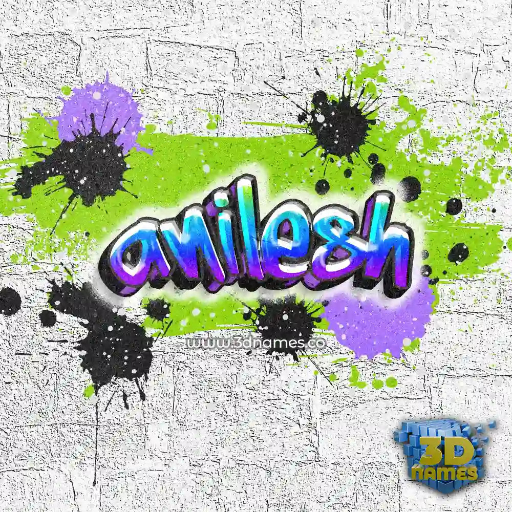 anilesh in Graffiti Grunge style - 3D name wallpaper