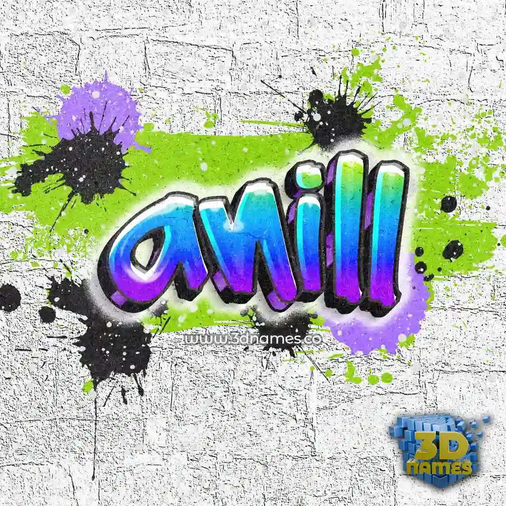 anill in Graffiti Grunge style - 3D name wallpaper