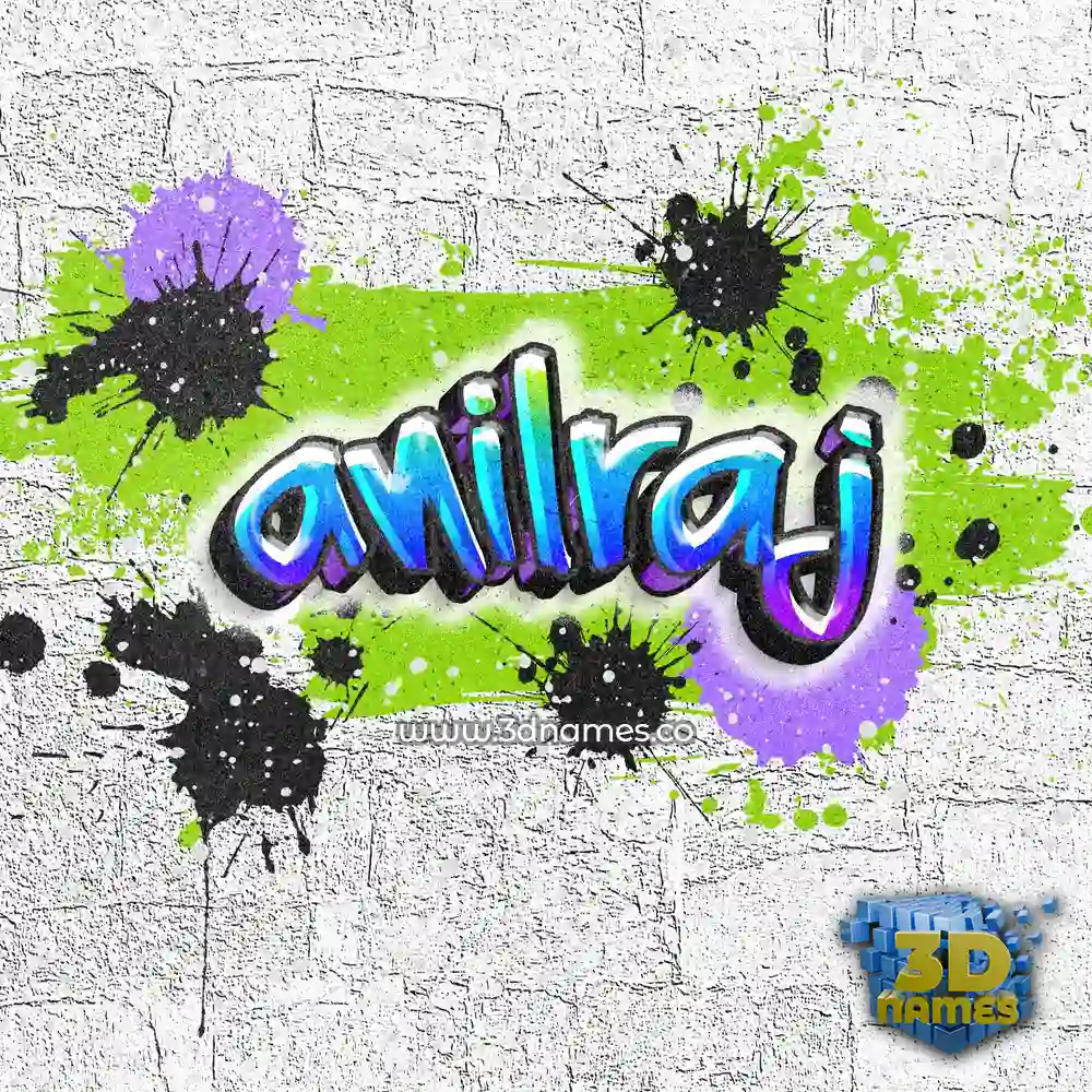 anilraj in Graffiti Grunge style - 3D name wallpaper