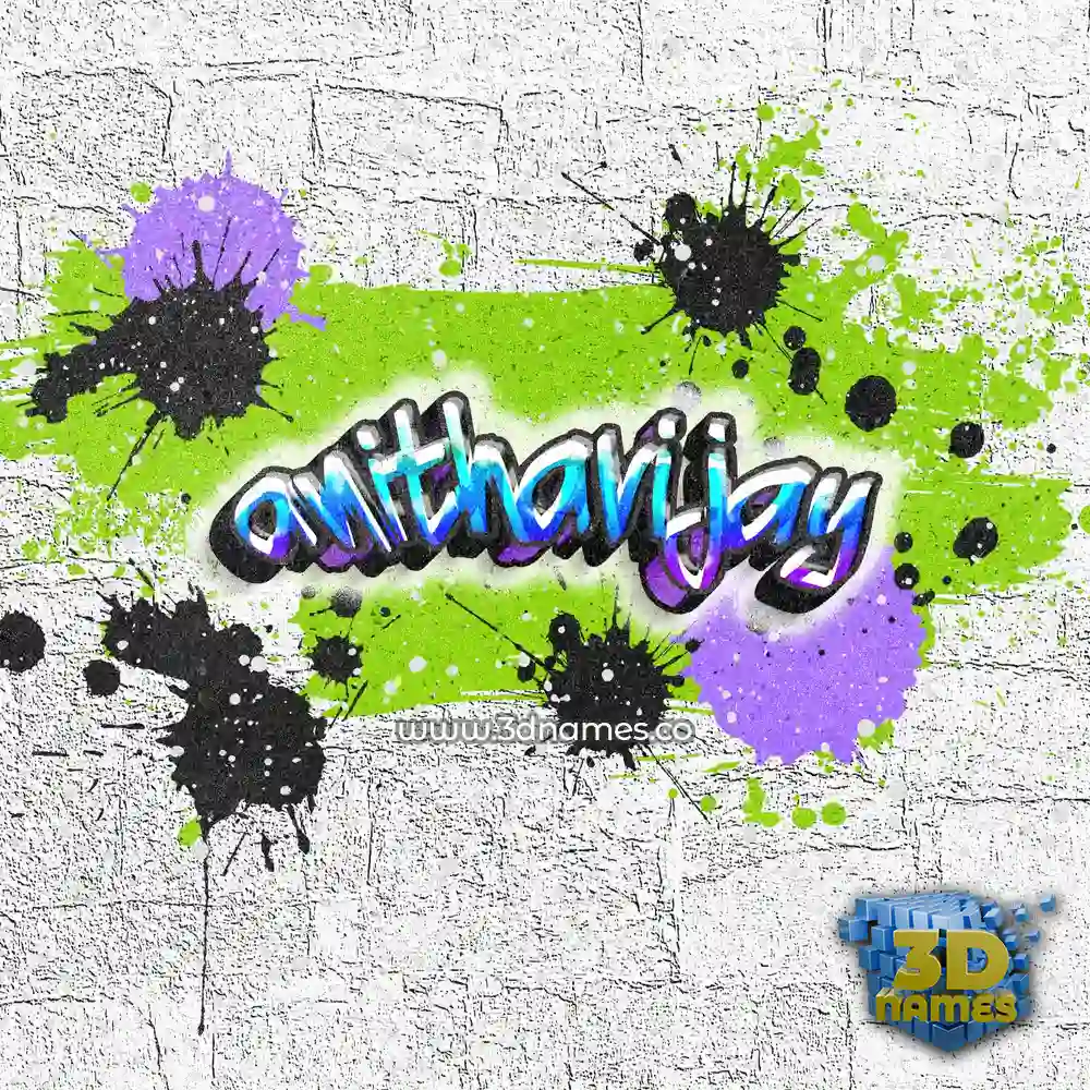 anithavijay in Graffiti Grunge style - 3D name wallpaper
