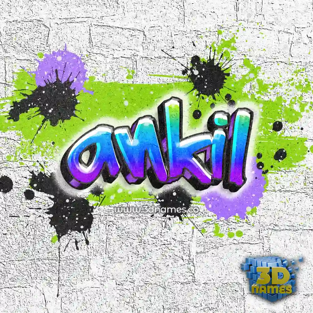 ankil in Graffiti Grunge style - 3D name wallpaper