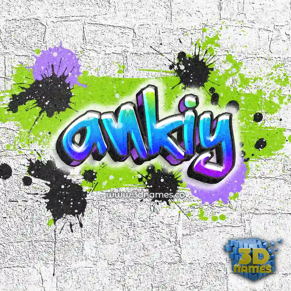 ankiy in Graffiti Grunge style - 3D name wallpaper