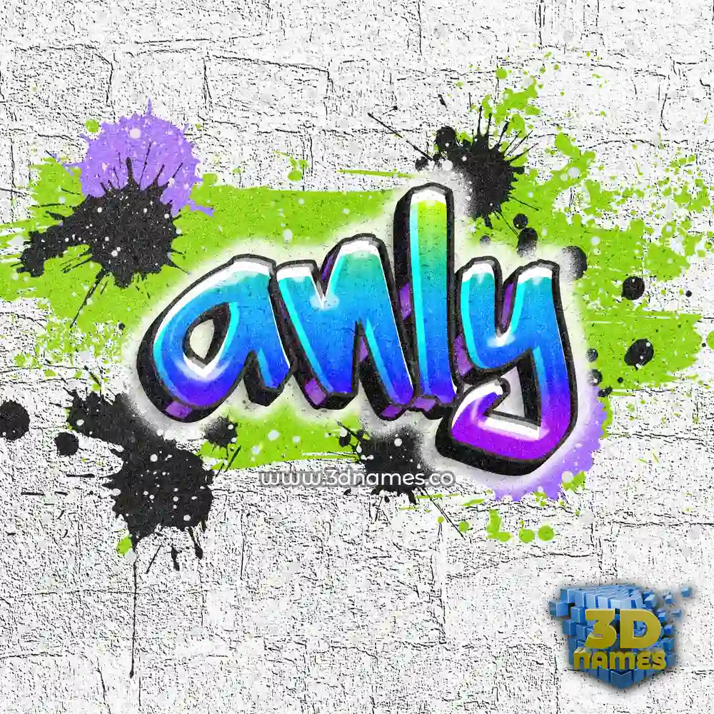 anly in Graffiti Grunge style - 3D name wallpaper