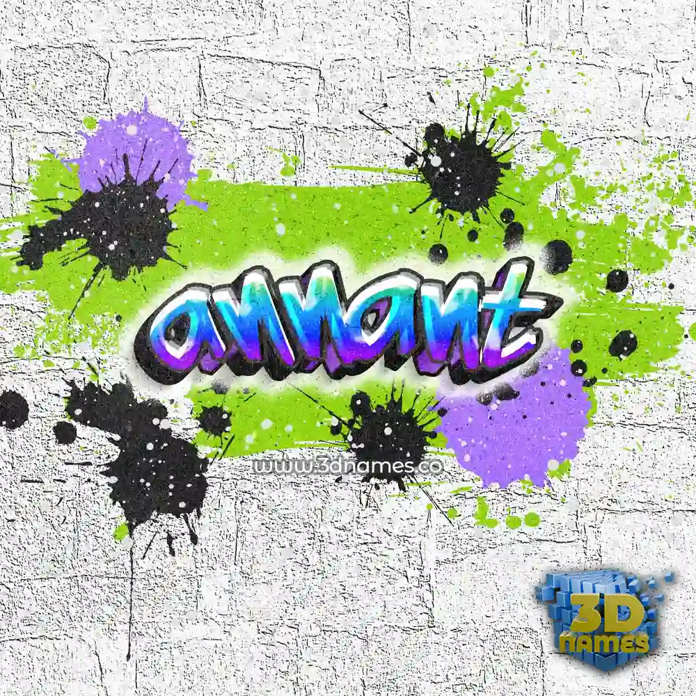 annant in Graffiti Grunge style - 3D name wallpaper