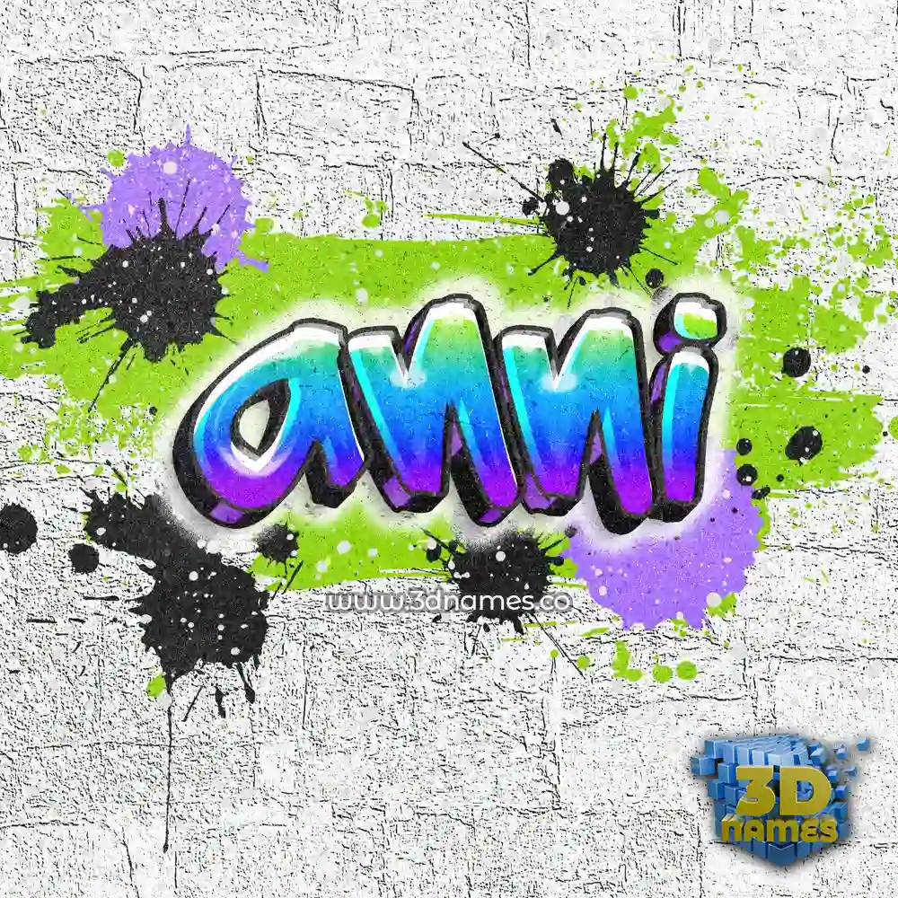 anni in Graffiti Grunge style - 3D name wallpaper