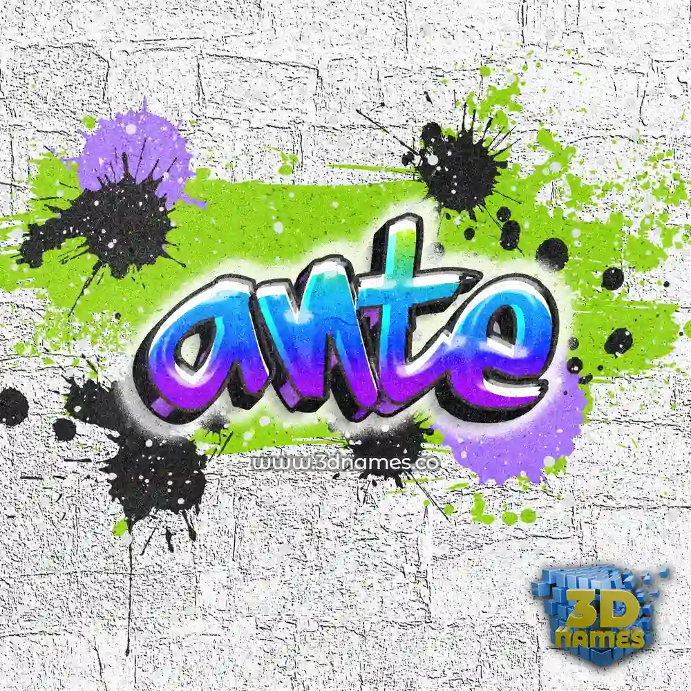 ante in Graffiti Grunge style - 3D name wallpaper