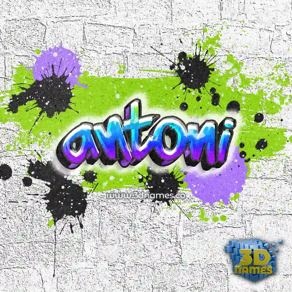 antoni in Graffiti Grunge style - 3D name wallpaper
